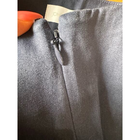 Jonathan Simkhai Chase Front Slit Pants in Midnight size 6/ small - Picture 11 of 14